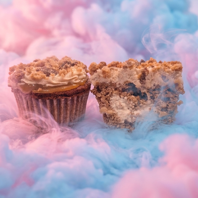 Apple Bottom Crumble Cupcake